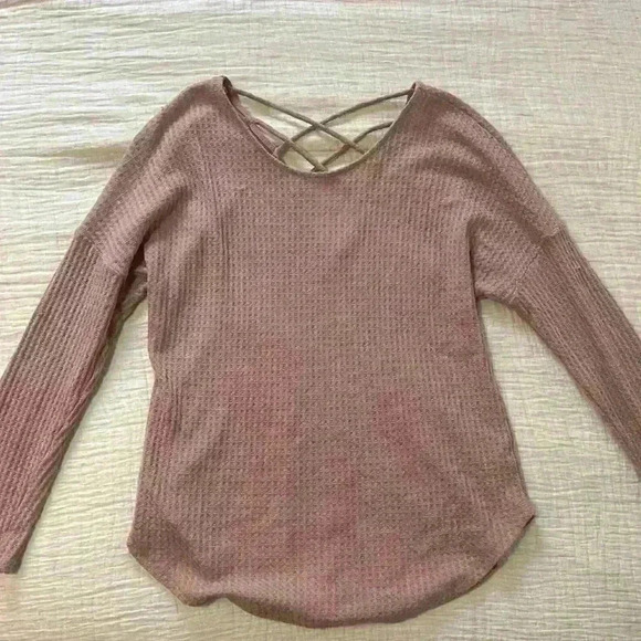 Charlotte Russe Dusty Pink Sweater - Picture 1 of 5